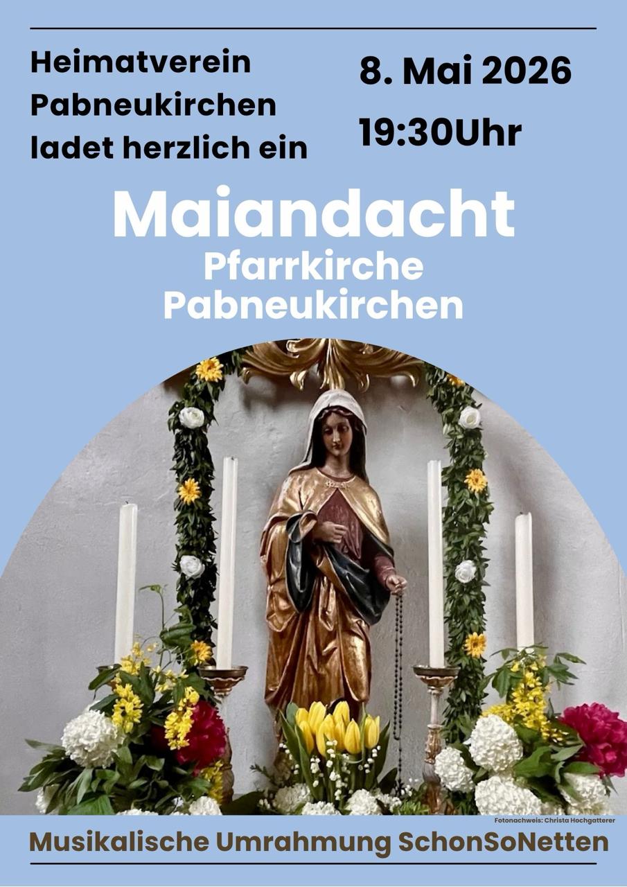 Maiandacht mit musikalischer Umrahmung der SchonSoNetten